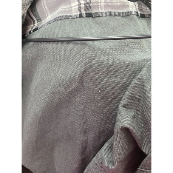 Wrangler Men's XL 46-48 Gray Denim Workwear Jacket/Shacket Fleeced lined Hood - Picture 9 of 9